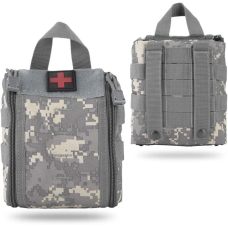 Підсумок IFAK Rip-Away (PRO Series) колір ПІКСЕЛЬ СІРИЙ 20x15x5 см з Кордури 1000D кріплення MOLLE, PRO-Aptechka